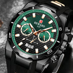 REWARD Elite Force Watch | Military Style Black & Green | Sport Watch