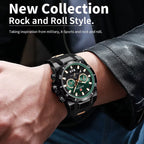 REWARD Elite Force Watch | Military Style Black & Green | Sport Watch