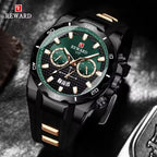REWARD Elite Force Watch | Military Style Black & Green | Sport Watch